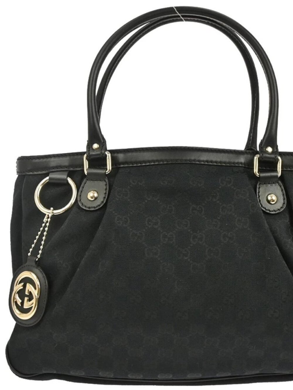 Gucci Black Sukey GG Tote Bag 296835 520981 126480